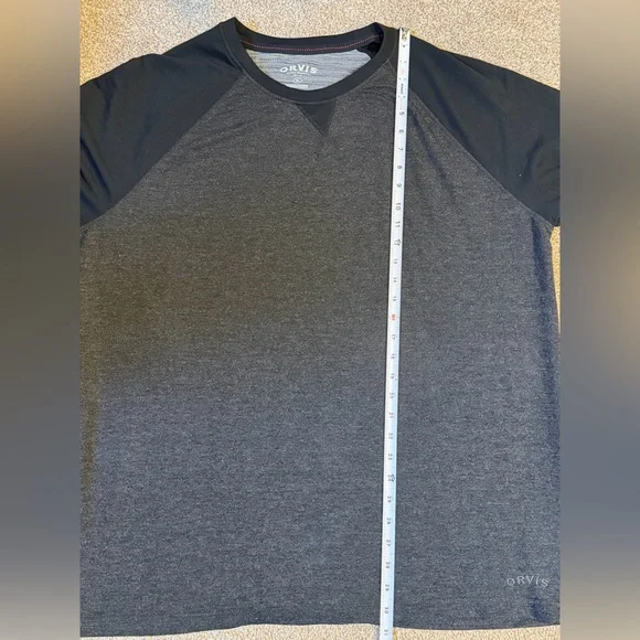 Orvis men’s XL gray and black long sleeve shirt - Picture 8 of 8